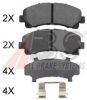 A.B.S. 37943 OE Brake Pad Set, disc brake